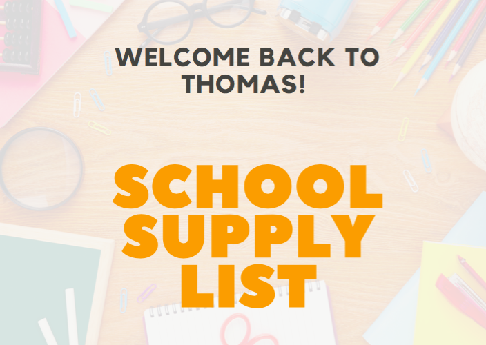  School Supply Lists 